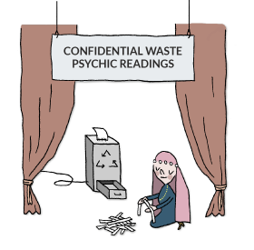 Confidential waste psychic readings