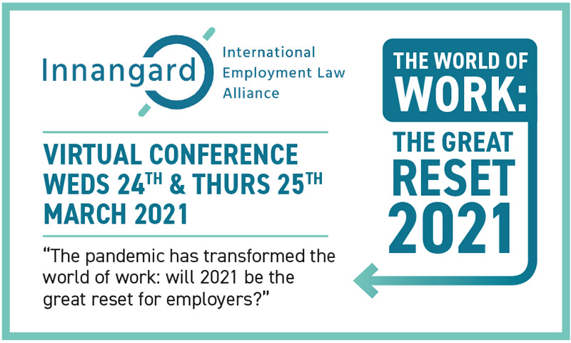 Innangard Virtual Conference: The World of Work: The Great Reset 2021 – Wed 24 & Thurs 25 March 2021